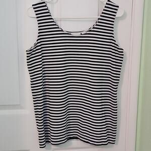 Chico's Striped Tank Top  Size 2 (L/12)